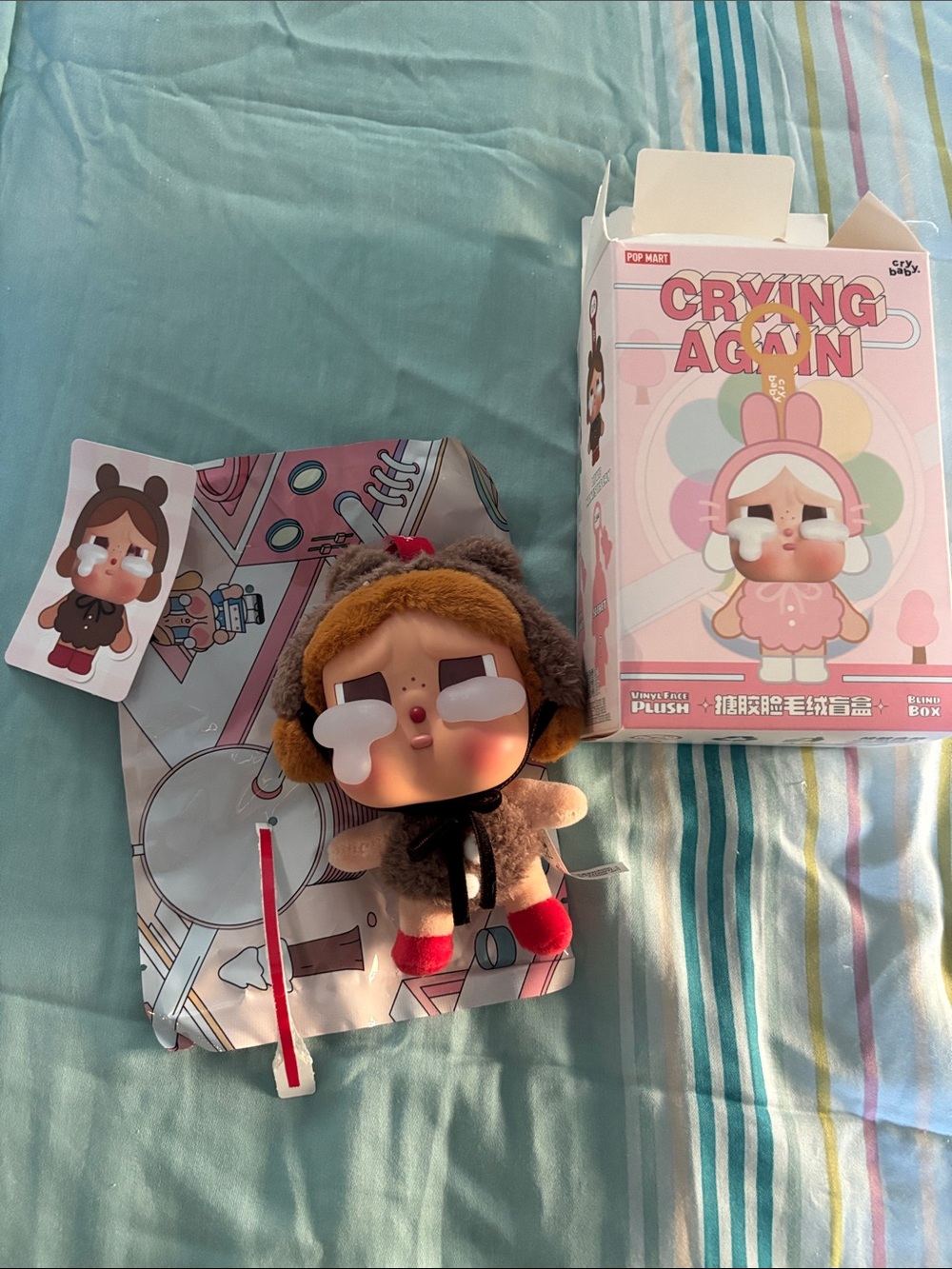 Crying Again Plush Doll - Brown with Red Boots by POP MART